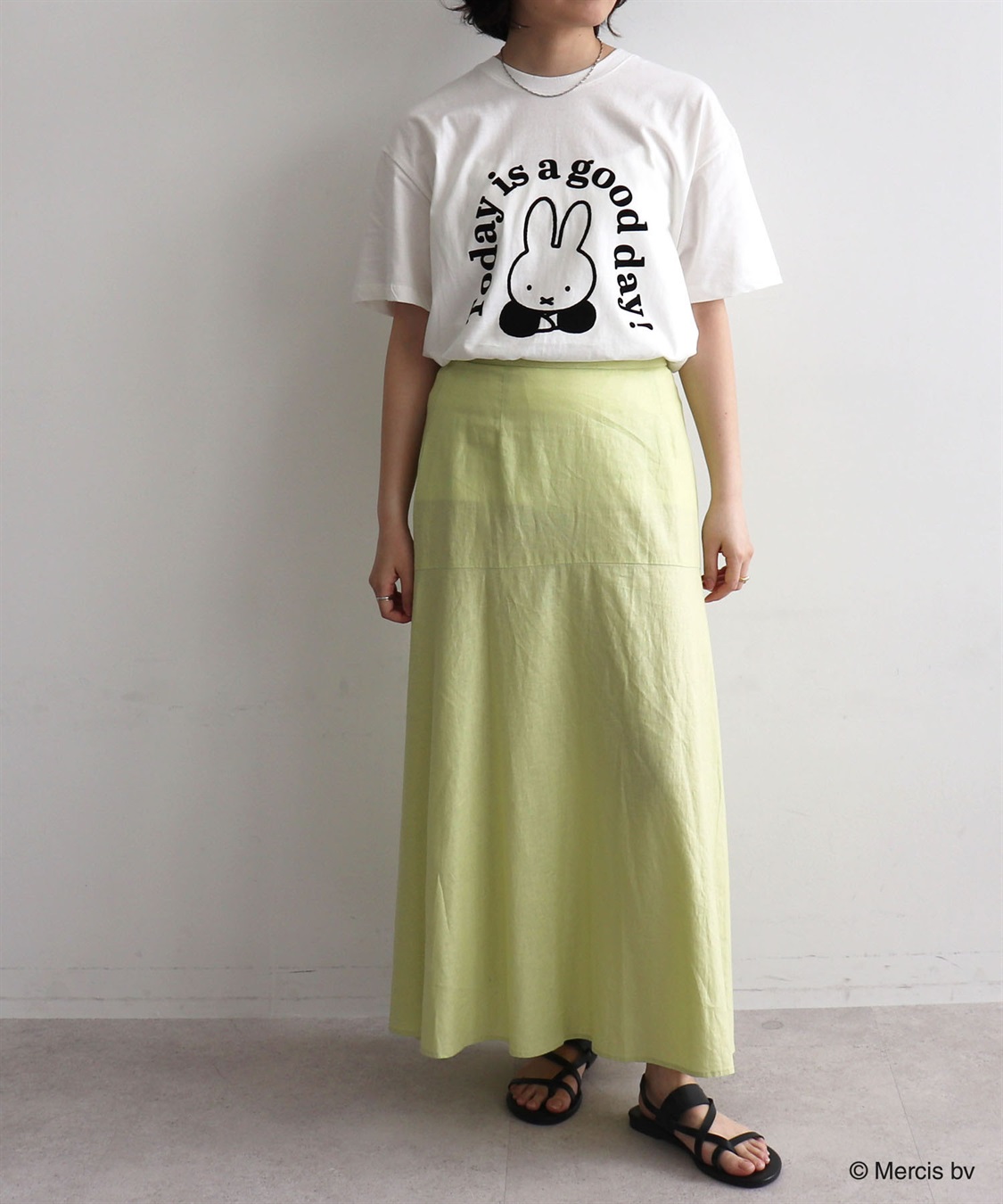 chara station 【miffy/ミッフィー】英字プリント半袖Tシャツ_sub_11