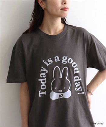 chara station 【miffy/ミッフィー】英字プリント半袖Tシャツ_subthumb_12