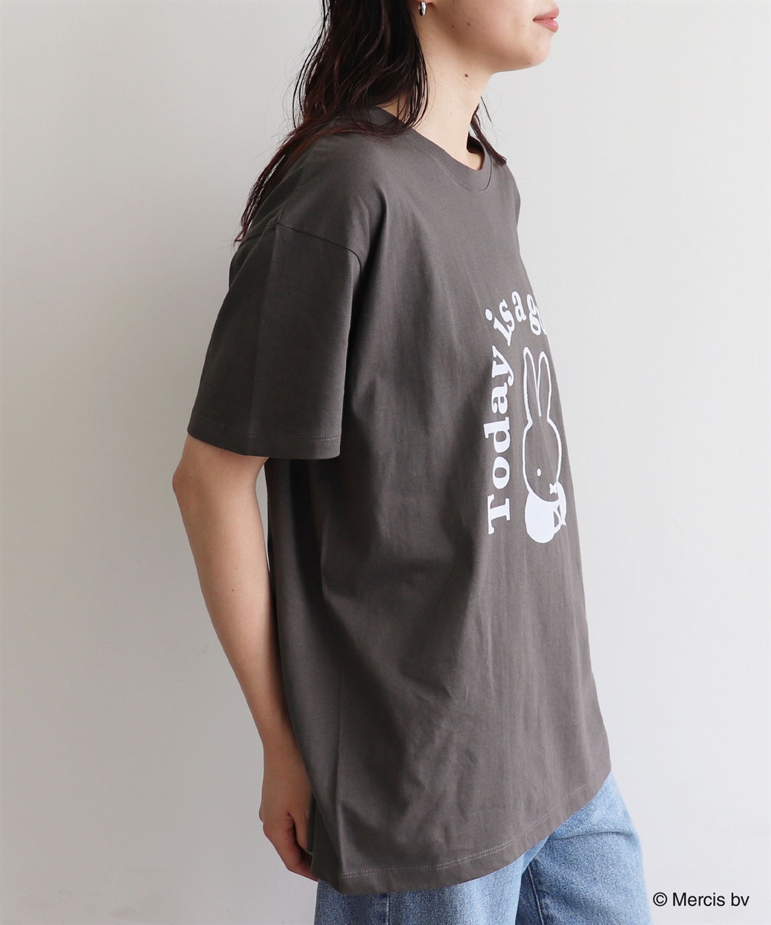 chara station 【miffy/ミッフィー】英字プリント半袖Tシャツ_sub_15