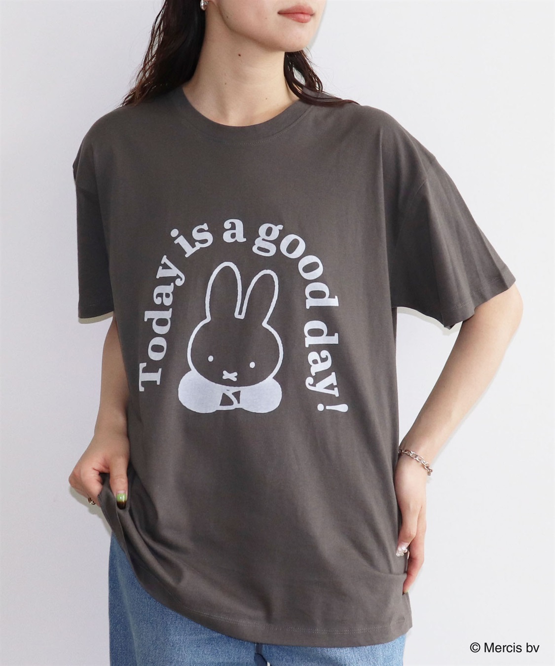 chara station 【miffy/ミッフィー】英字プリント半袖Tシャツ_sub_18