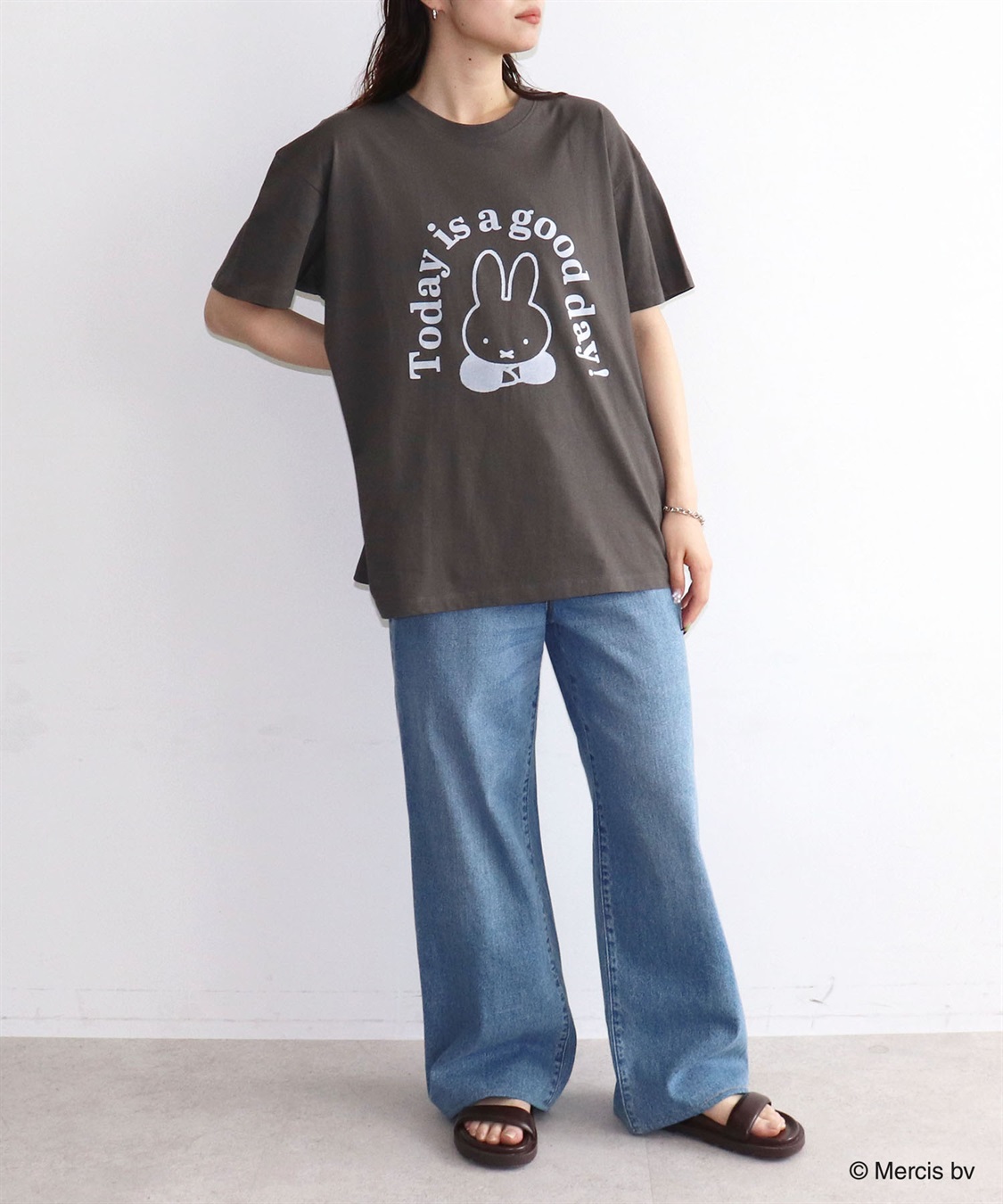 chara station 【miffy/ミッフィー】英字プリント半袖Tシャツ_sub_19