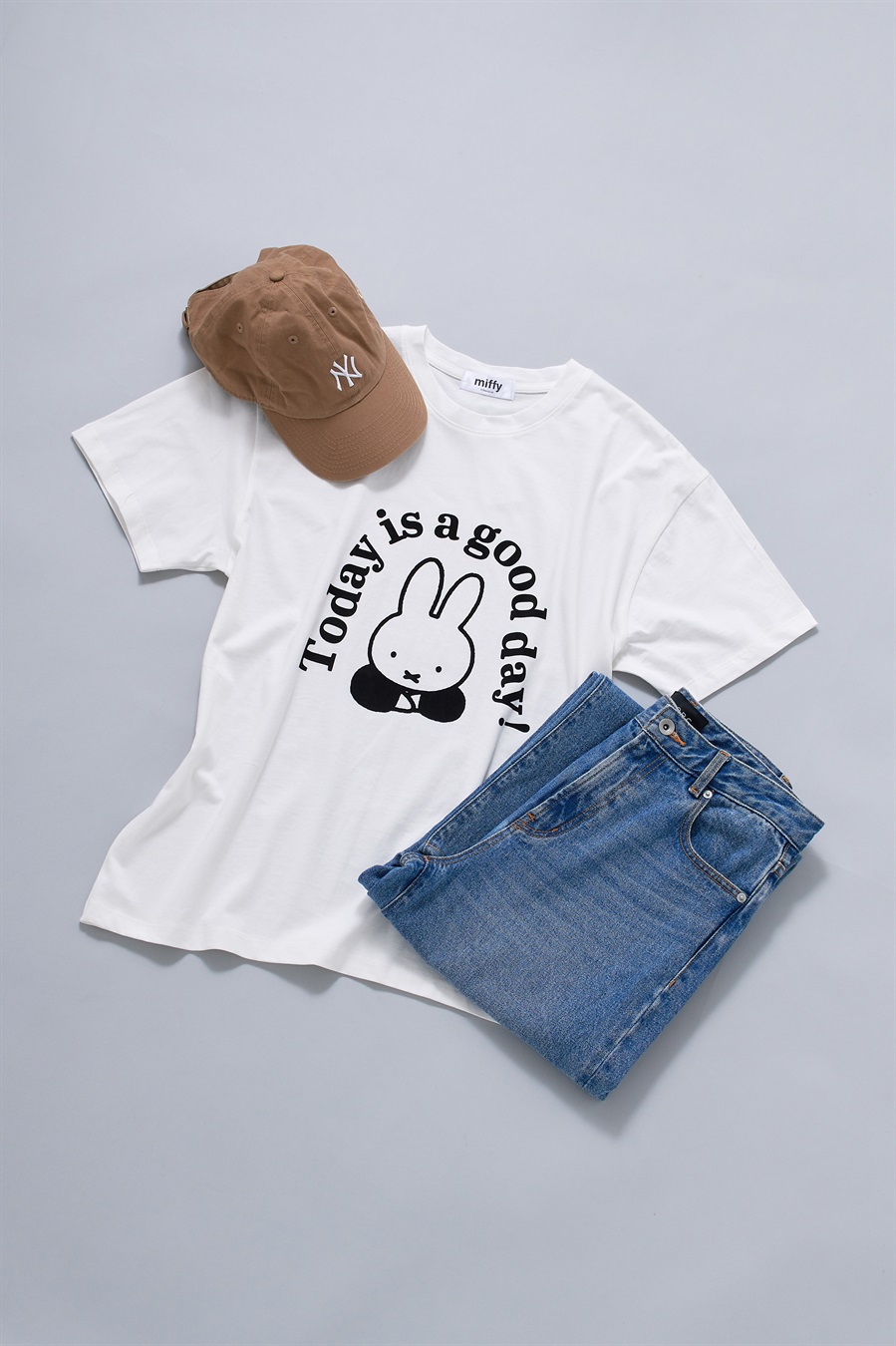 chara station 【miffy/ミッフィー】英字プリント半袖Tシャツ_sub_22