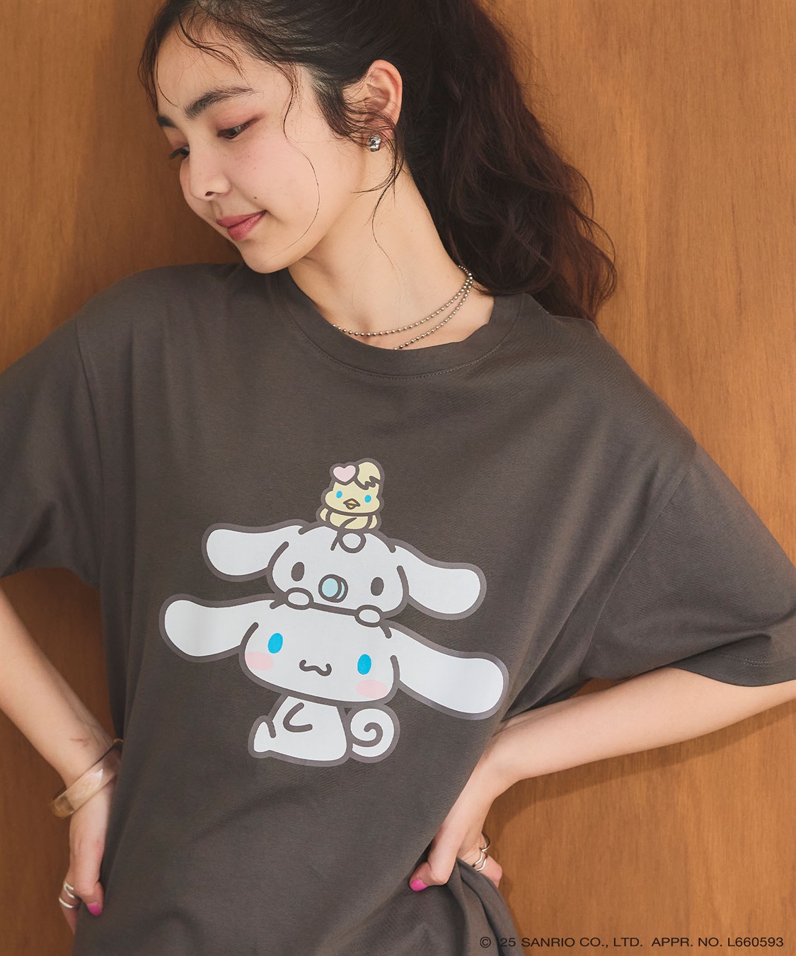 chara station 【sanrio characters】シナモロールプリント半袖Tシャツ《サンリオキャラクターズ》_sub_2