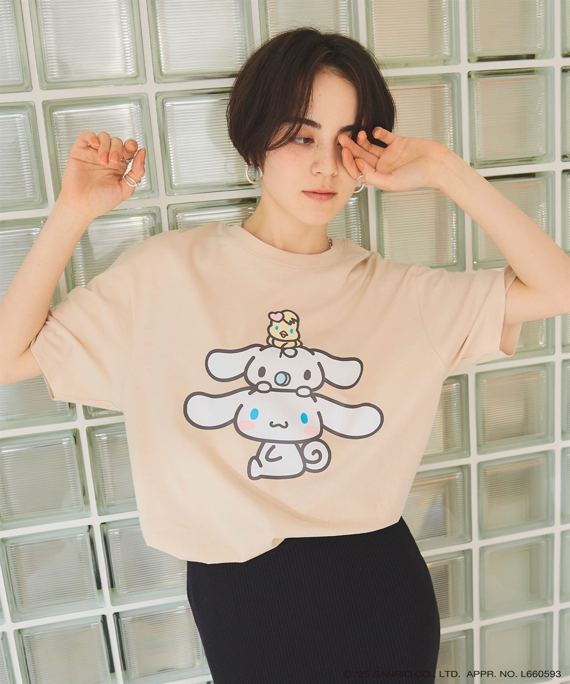 chara station 【sanrio characters】シナモロールプリント半袖Tシャツ《サンリオキャラクターズ》_sub_18