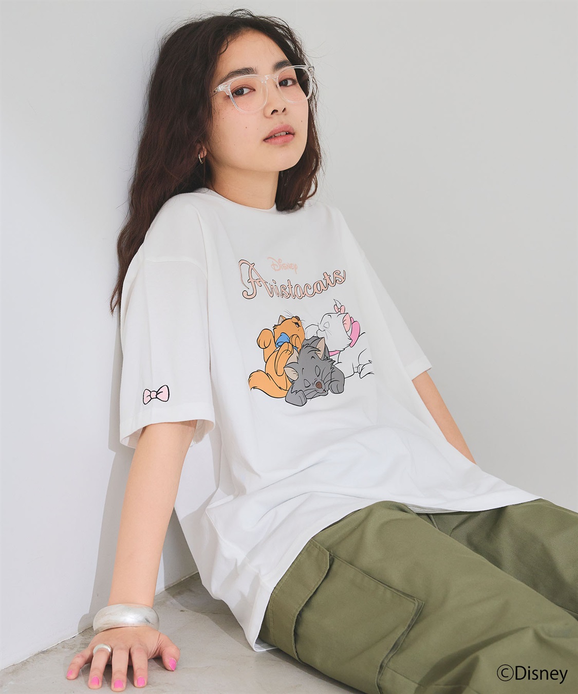 Life Style by cross marche 【Disney/ディズニー】おしゃれキャット・マリー＆ベルリオーズ＆トゥルーズ・プリント半袖Tシャツ（The Aristocats）_sub_2