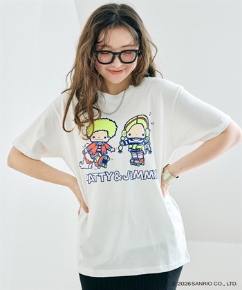 chara station 【sanrio characters】パティ＆ジミープリント半袖Tシャツ《サンリオキャラクターズ》_subthumb_1