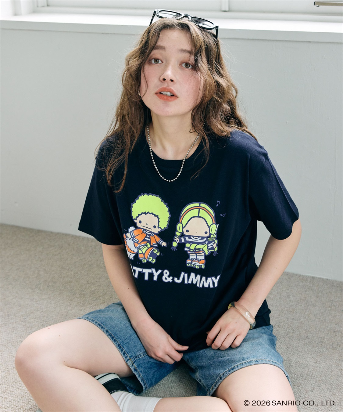 chara station 【sanrio characters】パティ＆ジミープリント半袖Tシャツ《サンリオキャラクターズ》_sub_3