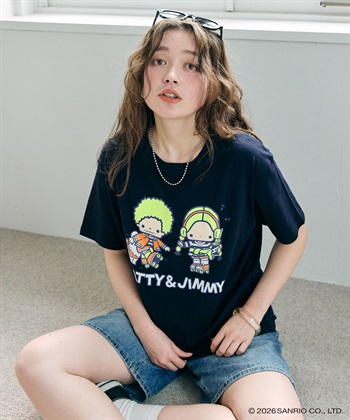 chara station 【sanrio characters】パティ＆ジミープリント半袖Tシャツ《サンリオキャラクターズ》_subthumb_3