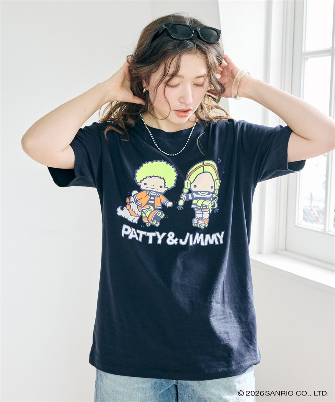 chara station 【sanrio characters】パティ＆ジミープリント半袖Tシャツ《サンリオキャラクターズ》_sub_6