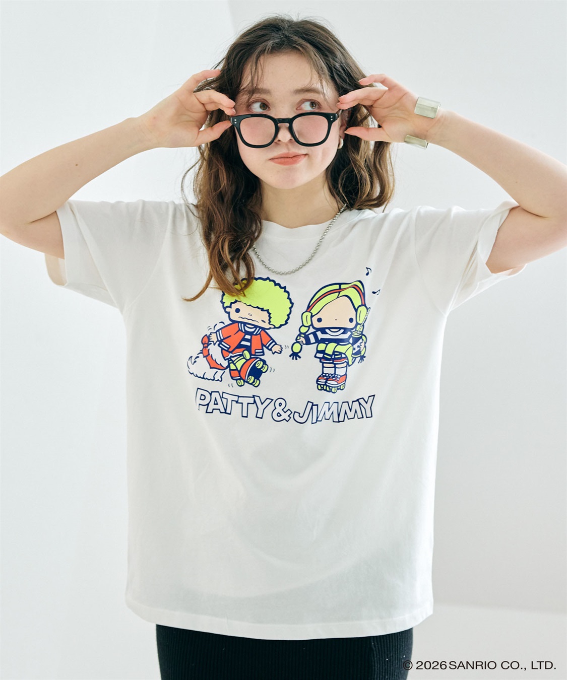 chara station 【sanrio characters】パティ＆ジミープリント半袖Tシャツ《サンリオキャラクターズ》_sub_11