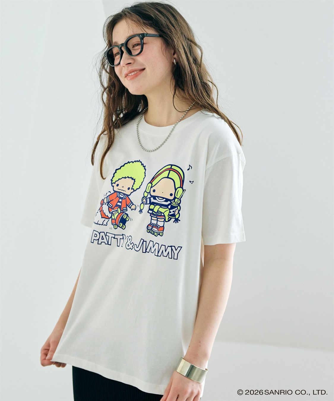 chara station 【sanrio characters】パティ＆ジミープリント半袖Tシャツ《サンリオキャラクターズ》_sub_15