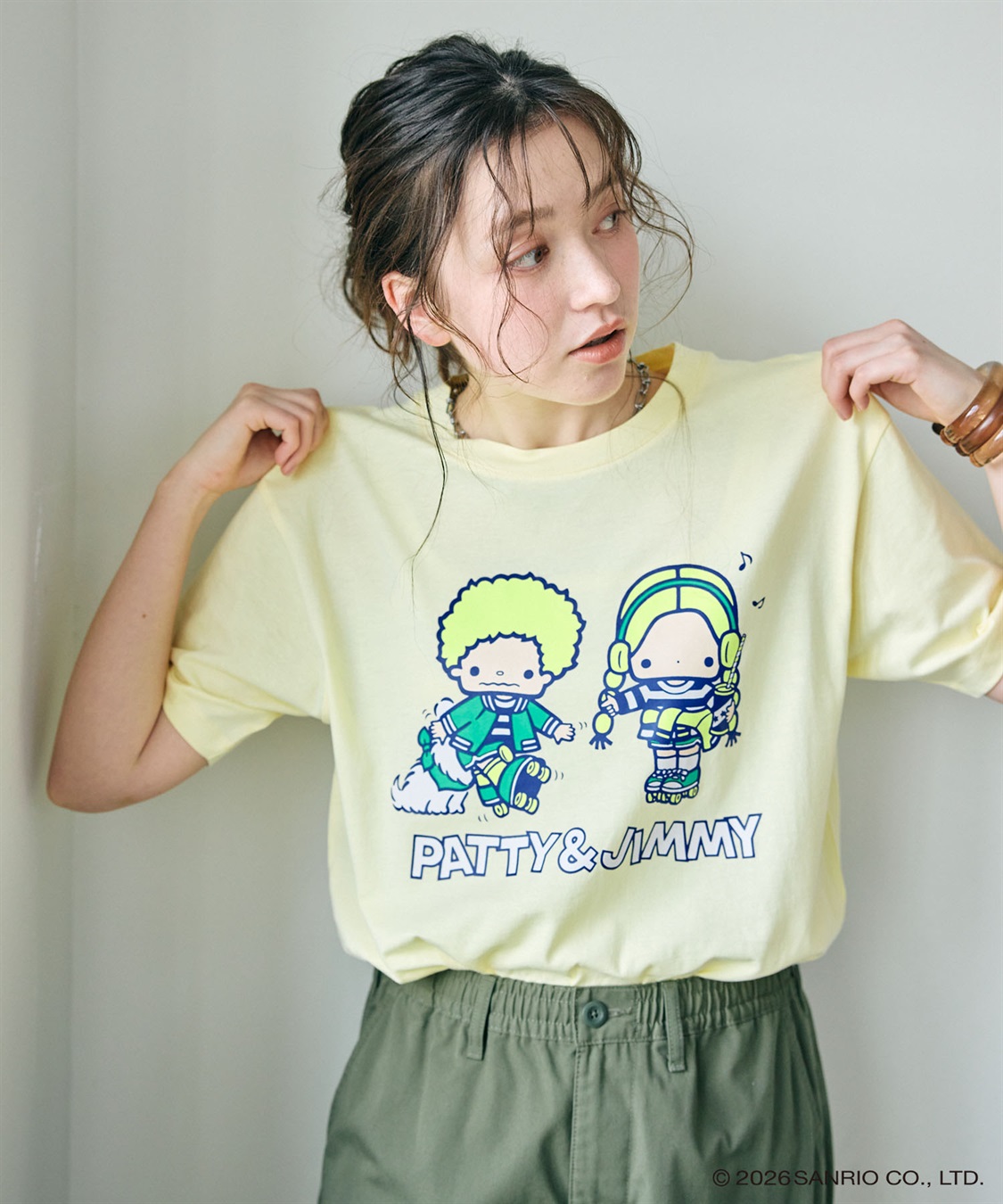 chara station 【sanrio characters】パティ＆ジミープリント半袖Tシャツ《サンリオキャラクターズ》_sub_21