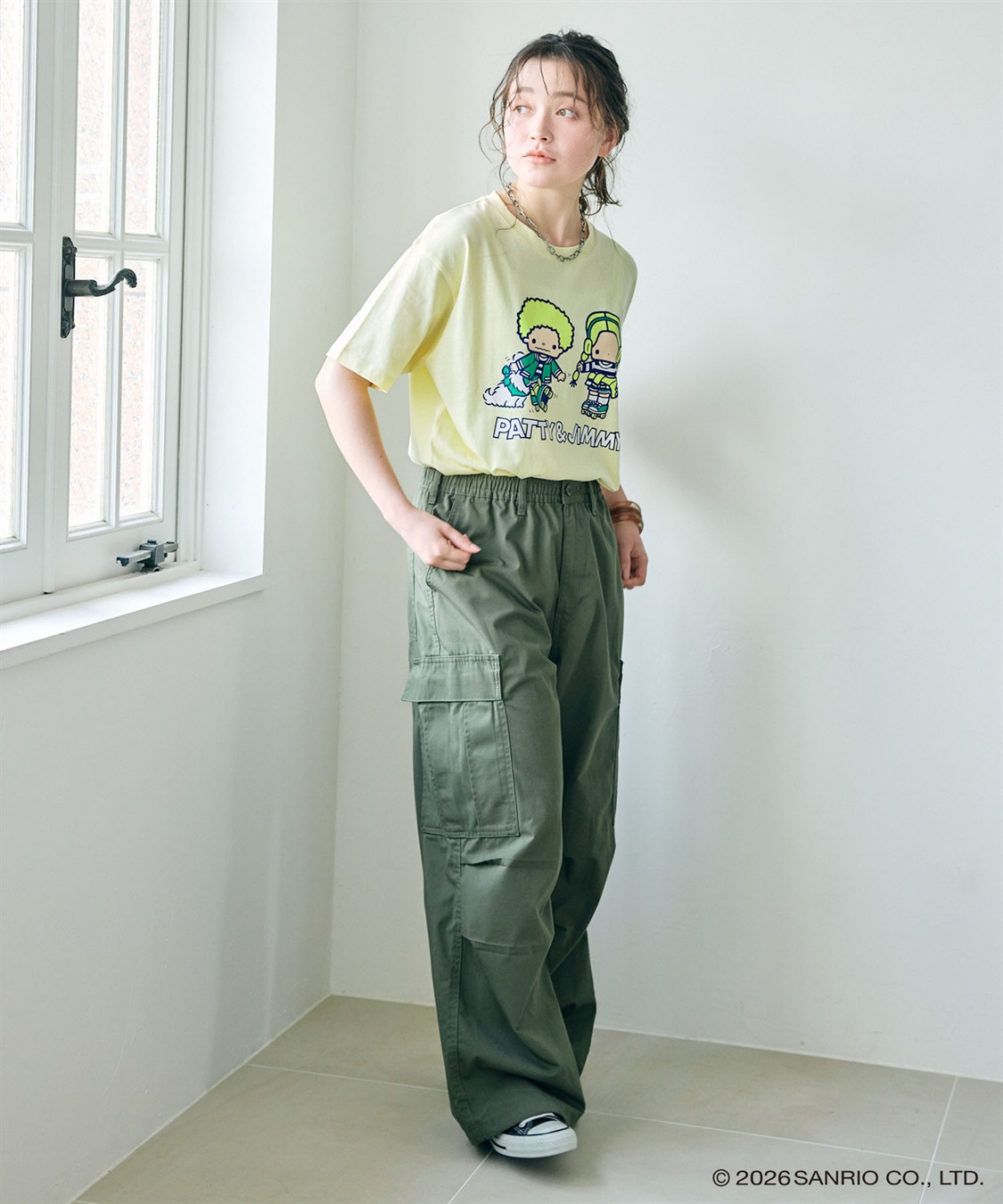 chara station 【sanrio characters】パティ＆ジミープリント半袖Tシャツ《サンリオキャラクターズ》_sub_23