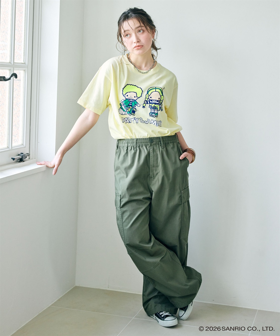 chara station 【sanrio characters】パティ＆ジミープリント半袖Tシャツ《サンリオキャラクターズ》_sub_24