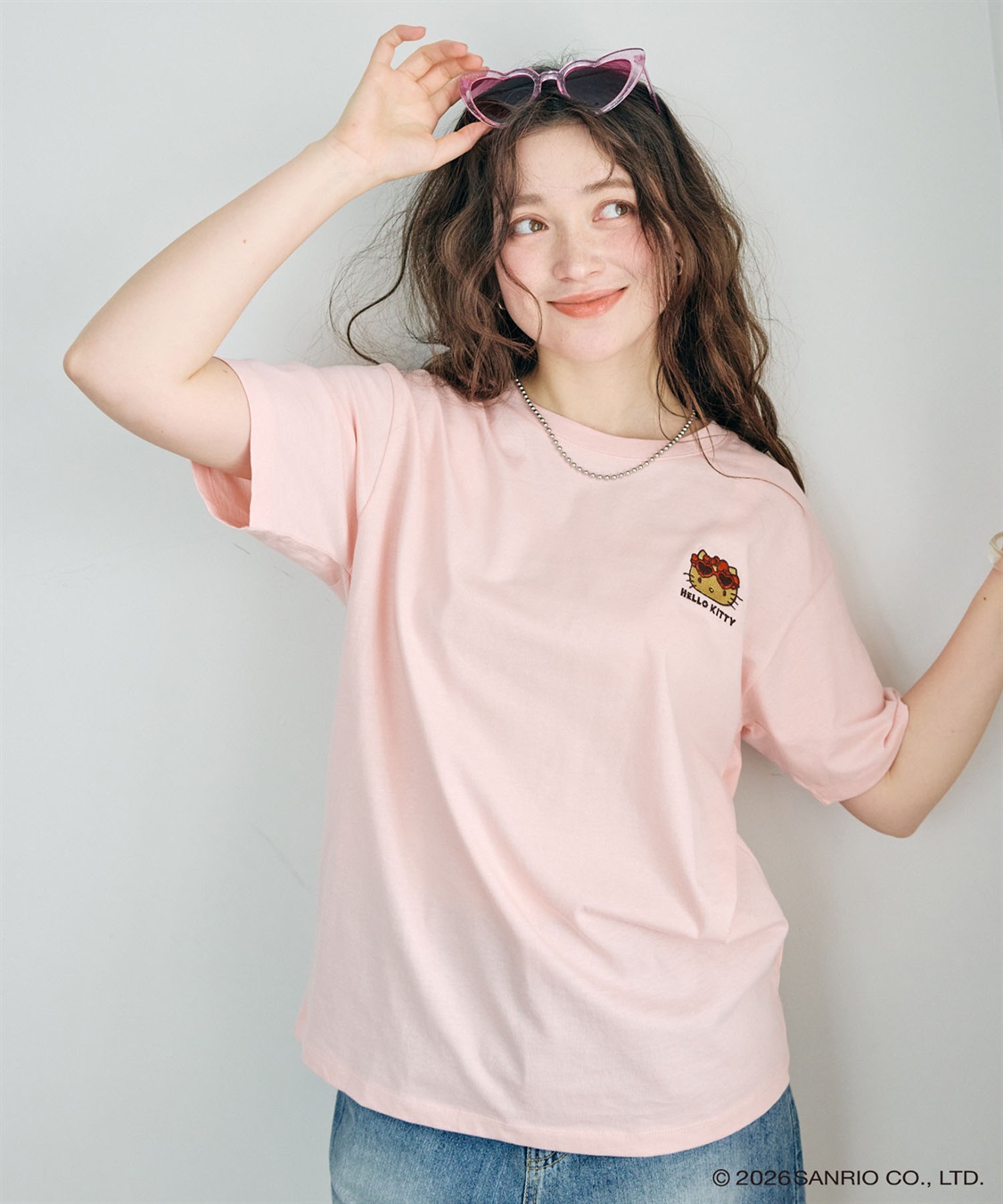 chara station 【sanrio characters】HELLO KITTY/日焼けデザインハローキティ半袖Tシャツ《サンリオキャラクターズ》_sub_4