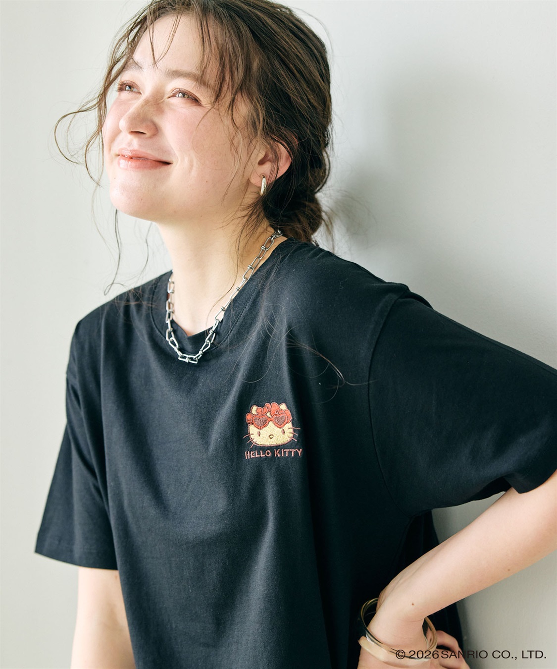 chara station 【sanrio characters】HELLO KITTY/日焼けデザインハローキティ半袖Tシャツ《サンリオキャラクターズ》_sub_20