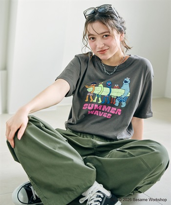 chara station 【セサミストリート/SESAME STREET】サーフフォトプリントTシャツ（ELMO＆FRIENDS）_subthumb_3