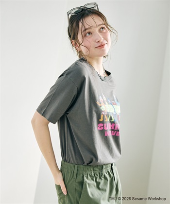 chara station 【セサミストリート/SESAME STREET】サーフフォトプリントTシャツ（ELMO＆FRIENDS）_subthumb_4