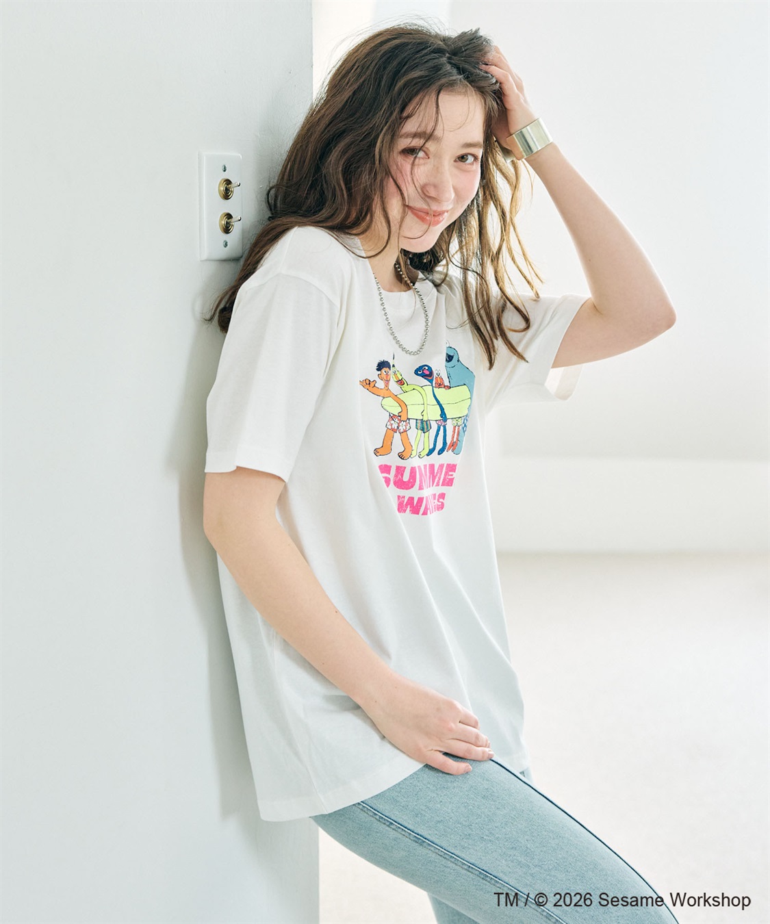 chara station 【セサミストリート/SESAME STREET】サーフフォトプリントTシャツ（ELMO＆FRIENDS）_sub_8