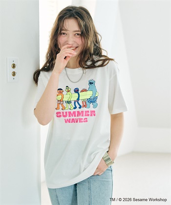 chara station 【セサミストリート/SESAME STREET】サーフフォトプリントTシャツ（ELMO＆FRIENDS）_subthumb_9