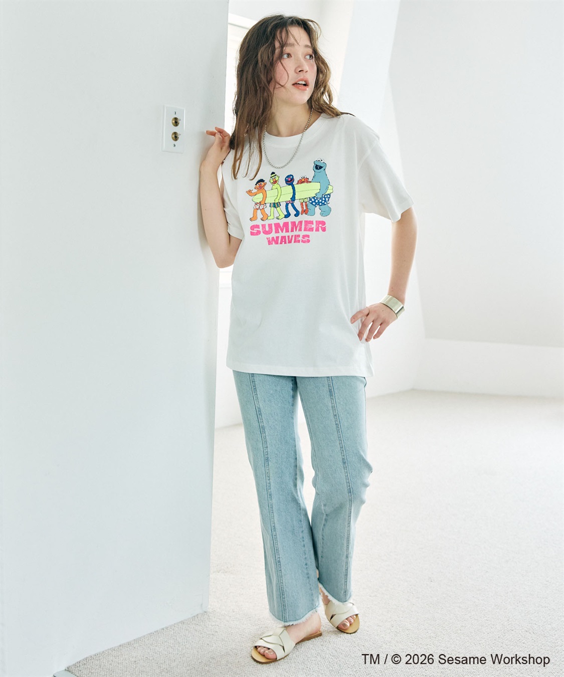 chara station 【セサミストリート/SESAME STREET】サーフフォトプリントTシャツ（ELMO＆FRIENDS）_sub_11