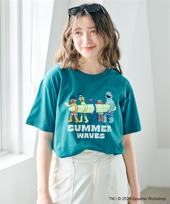 chara station 【セサミストリート/SESAME STREET】サーフフォトプリントTシャツ（ELMO＆FRIENDS）_subthumb_14