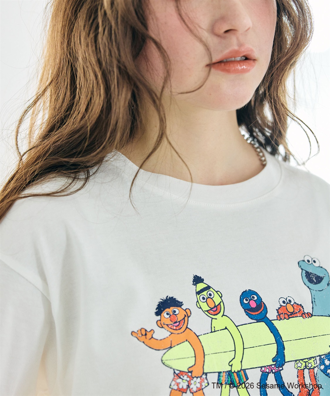 chara station 【セサミストリート/SESAME STREET】サーフフォトプリントTシャツ（ELMO＆FRIENDS）_sub_19