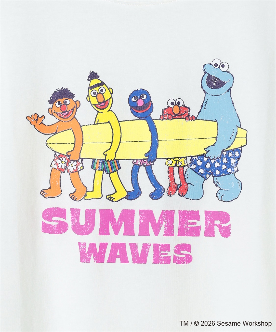 chara station 【セサミストリート/SESAME STREET】サーフフォトプリントTシャツ（ELMO＆FRIENDS）_sub_28
