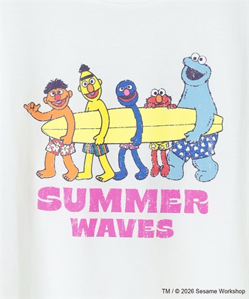 chara station 【セサミストリート/SESAME STREET】サーフフォトプリントTシャツ（ELMO＆FRIENDS）_subthumb_28