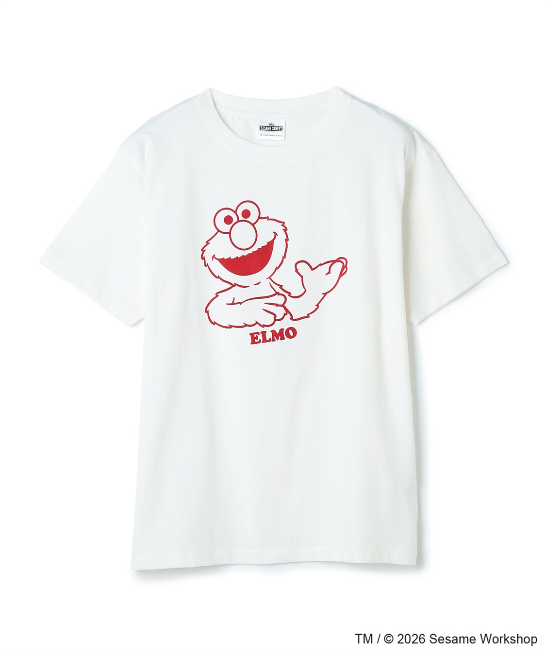 chara station 【セサミストリート/SESAME STREET】エルモ/ELMOフロッキープリント半袖Tシャツ_sub_21