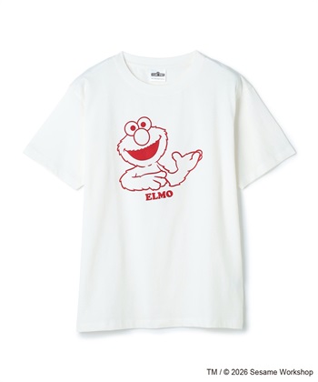 chara station 【セサミストリート/SESAME STREET】エルモ/ELMOフロッキープリント半袖Tシャツ_subthumb_21