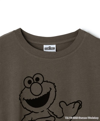 chara station 【セサミストリート/SESAME STREET】エルモ/ELMOフロッキープリント半袖Tシャツ_subthumb_25