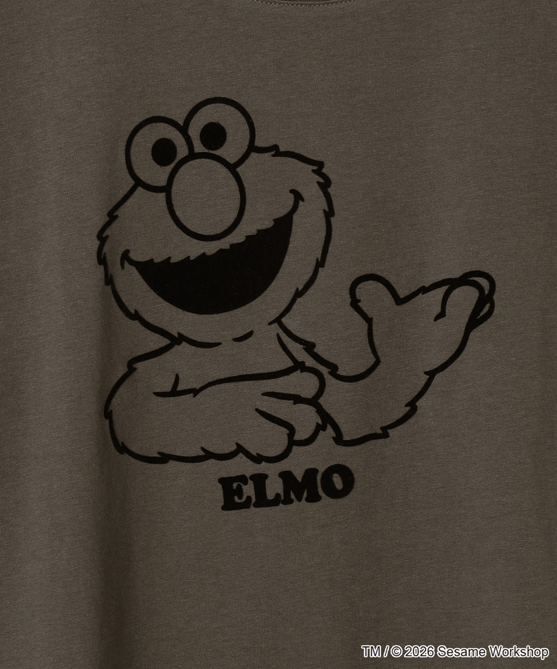 chara station 【セサミストリート/SESAME STREET】エルモ/ELMOフロッキープリント半袖Tシャツ_sub_28
