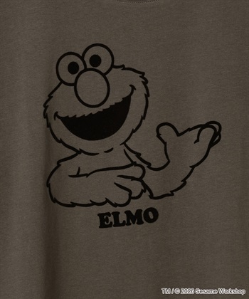 chara station 【セサミストリート/SESAME STREET】エルモ/ELMOフロッキープリント半袖Tシャツ_subthumb_28