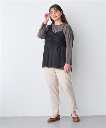 anyfee 【anyfee/プラスサイズ】バレエシューズ（4E・甲高・幅広）《la farfa SHOES/ラファーファシューズ》_subthumb_15