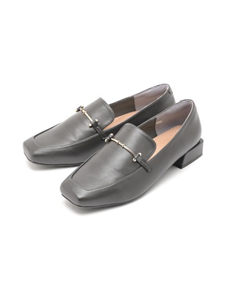 anyfee 【anyfee/プラスサイズ】スクエアビットローファー（4E・甲高・幅広）《la farfa SHOES/ラファーファシューズ》_subthumb_3