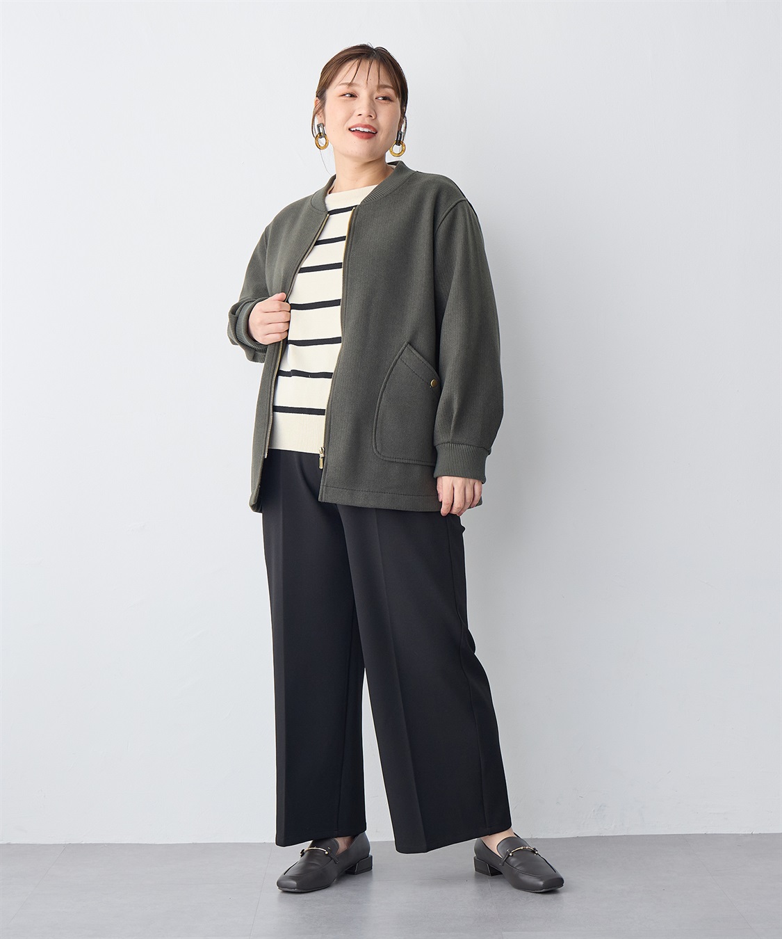 anyfee 【anyfee/プラスサイズ】スクエアビットローファー（4E・甲高・幅広）《la farfa SHOES/ラファーファシューズ》_sub_11