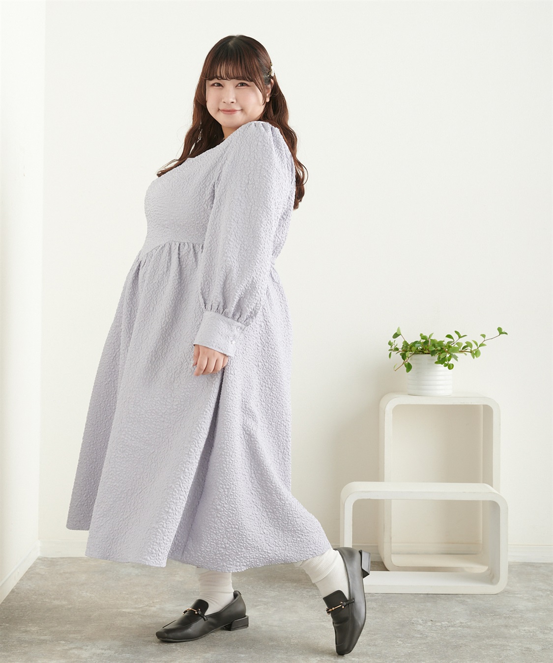 anyfee 【anyfee/プラスサイズ】スクエアビットローファー（4E・甲高・幅広）《la farfa SHOES/ラファーファシューズ》_sub_14