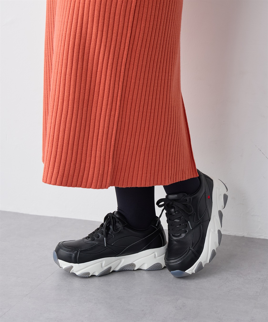 anyfee 【anyfee/プラスサイズ】厚底スニーカー（4E・甲高・幅広）《la farfa SHOES/ラファーファシューズ》_sub_1