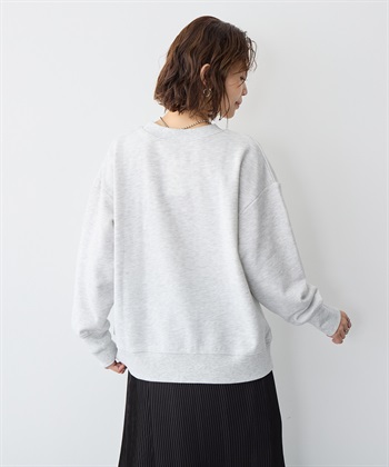 anyfee 【anyfee/プラスサイズ】ビッグシルエット裏毛ロゴ刺繍プルオーバー_subthumb_11