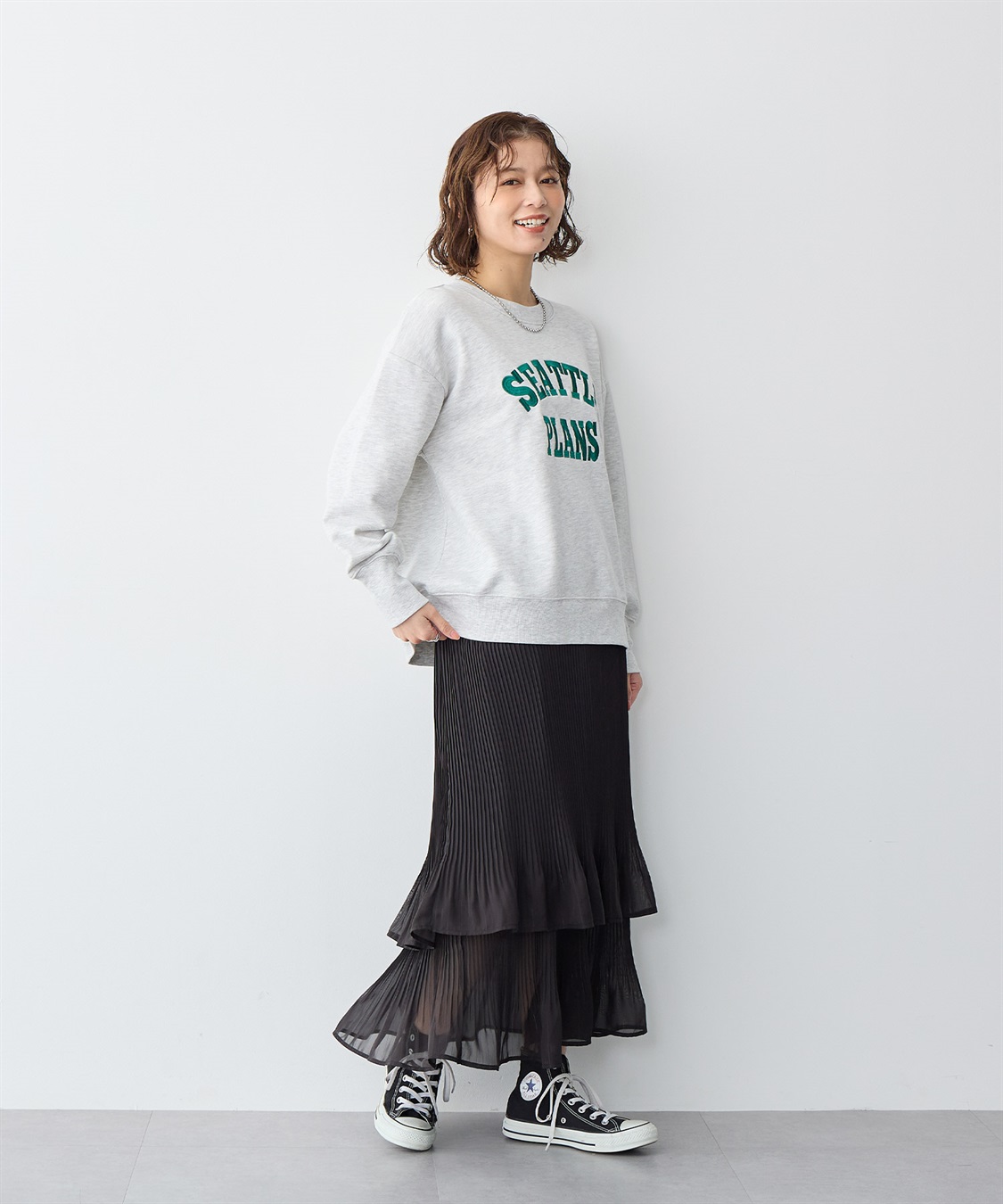 anyfee 【anyfee/プラスサイズ】ビッグシルエット裏毛ロゴ刺繍プルオーバー_sub_12