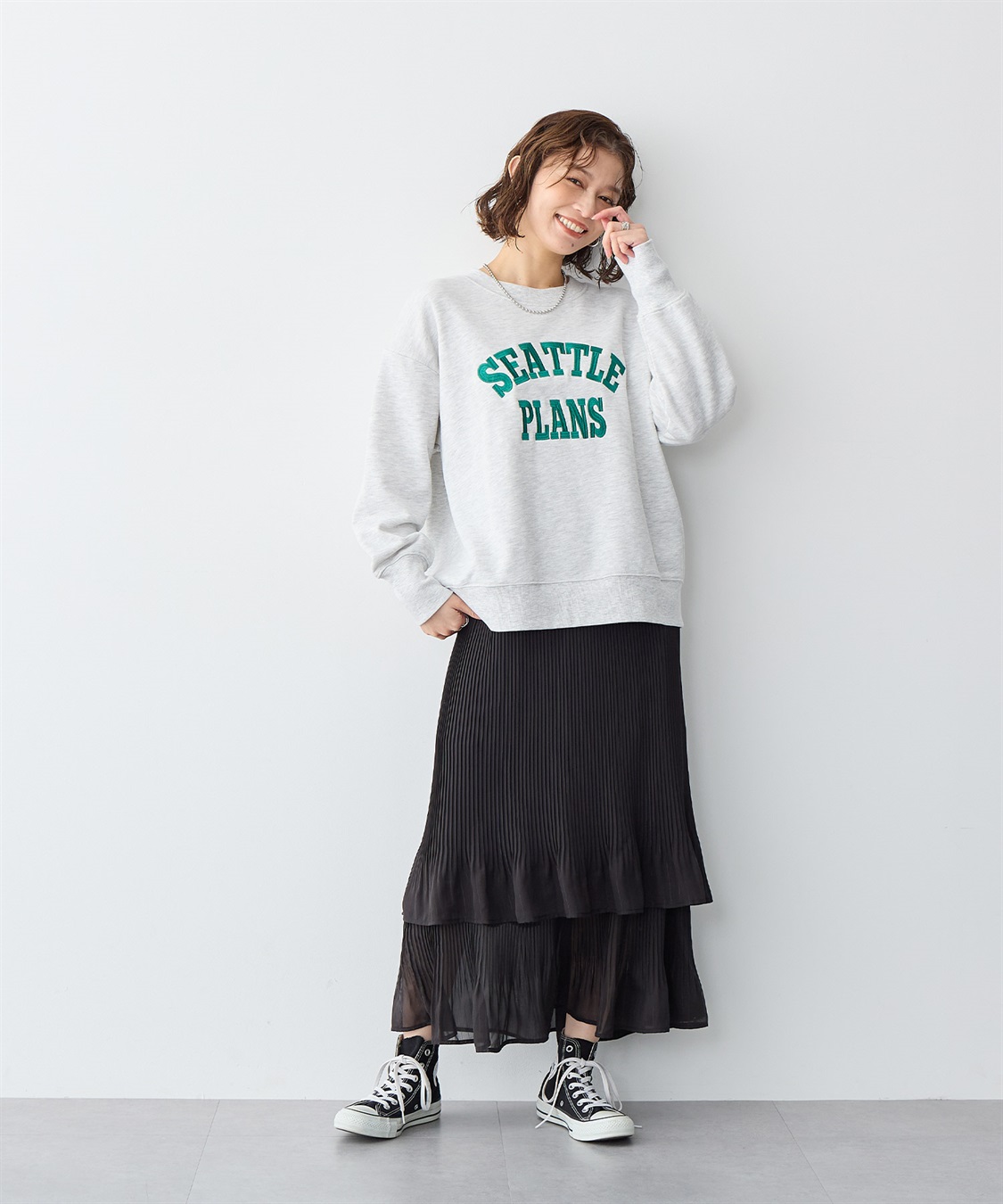 anyfee 【anyfee/プラスサイズ】ビッグシルエット裏毛ロゴ刺繍プルオーバー_sub_13