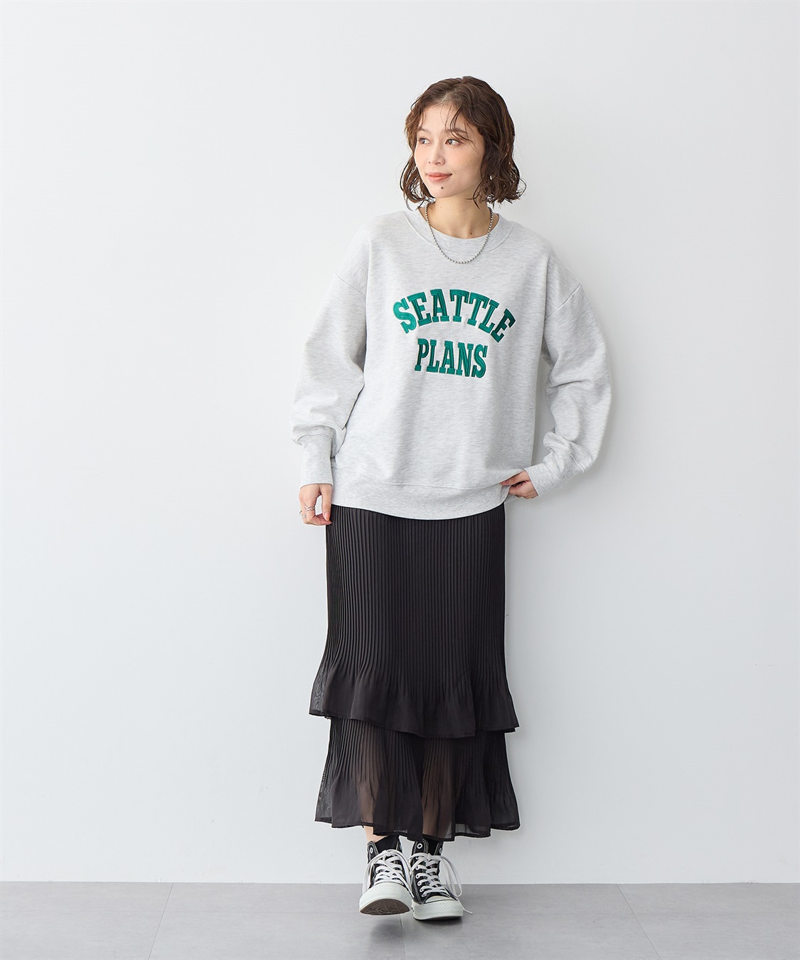 anyfee 【anyfee/プラスサイズ】ビッグシルエット裏毛ロゴ刺繍プルオーバー_sub_14