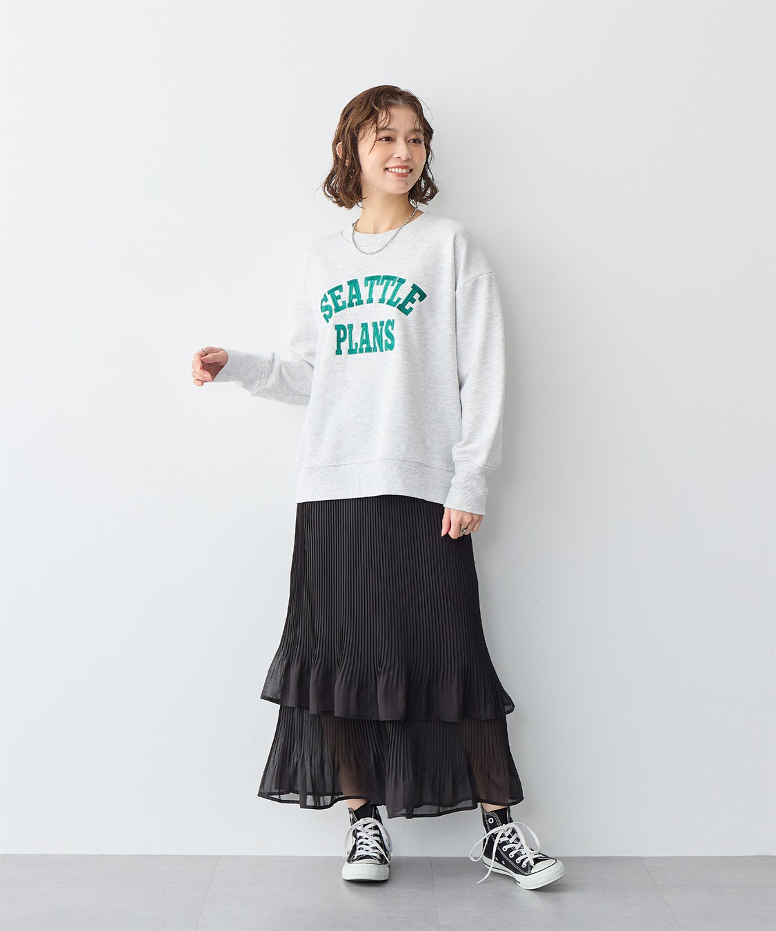 anyfee 【anyfee/プラスサイズ】ビッグシルエット裏毛ロゴ刺繍プルオーバー_sub_15