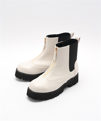 anyfee 【anyfee/プラスサイズ】厚底センタージップブーツ（4E・甲高・幅広）《la farfa SHOES/ラファーファシューズ》_subthumb_1