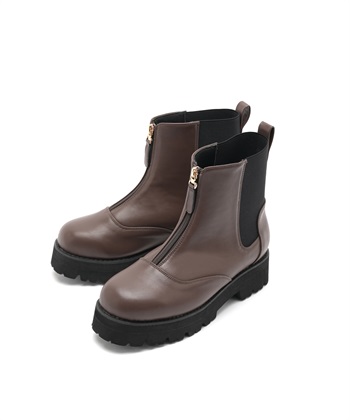 anyfee 【anyfee/プラスサイズ】厚底センタージップブーツ（4E・甲高・幅広）《la farfa SHOES/ラファーファシューズ》_subthumb_2