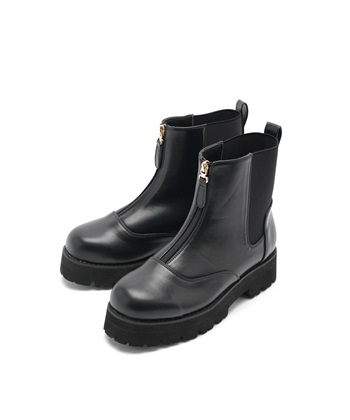 anyfee 【anyfee/プラスサイズ】厚底センタージップブーツ（4E・甲高・幅広）《la farfa SHOES/ラファーファシューズ》_subthumb_3