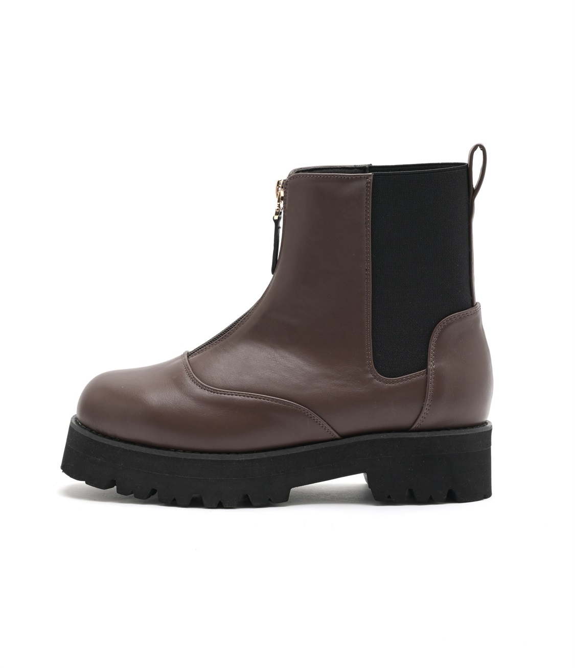 anyfee 【anyfee/プラスサイズ】厚底センタージップブーツ（4E・甲高・幅広）《la farfa SHOES/ラファーファシューズ》_sub_6