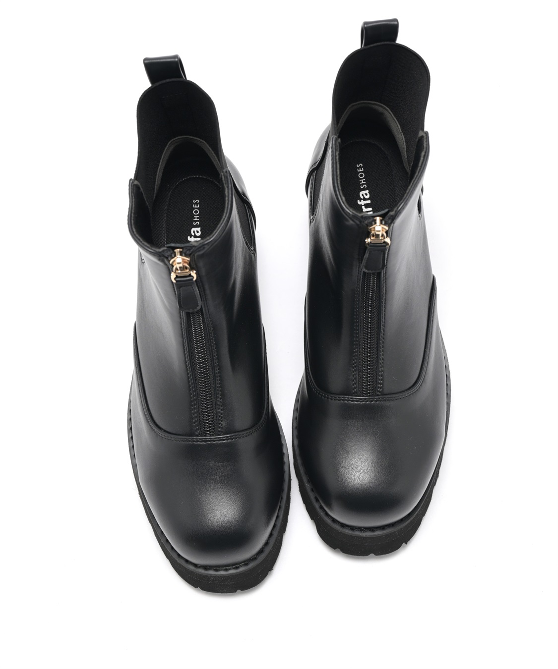 anyfee 【anyfee/プラスサイズ】厚底センタージップブーツ（4E・甲高・幅広）《la farfa SHOES/ラファーファシューズ》_sub_12