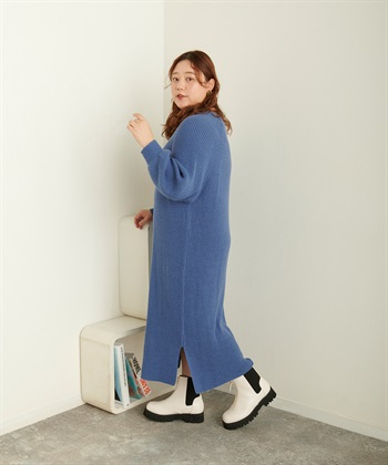 anyfee 【anyfee/プラスサイズ】厚底センタージップブーツ（4E・甲高・幅広）《la farfa SHOES/ラファーファシューズ》_subthumb_22